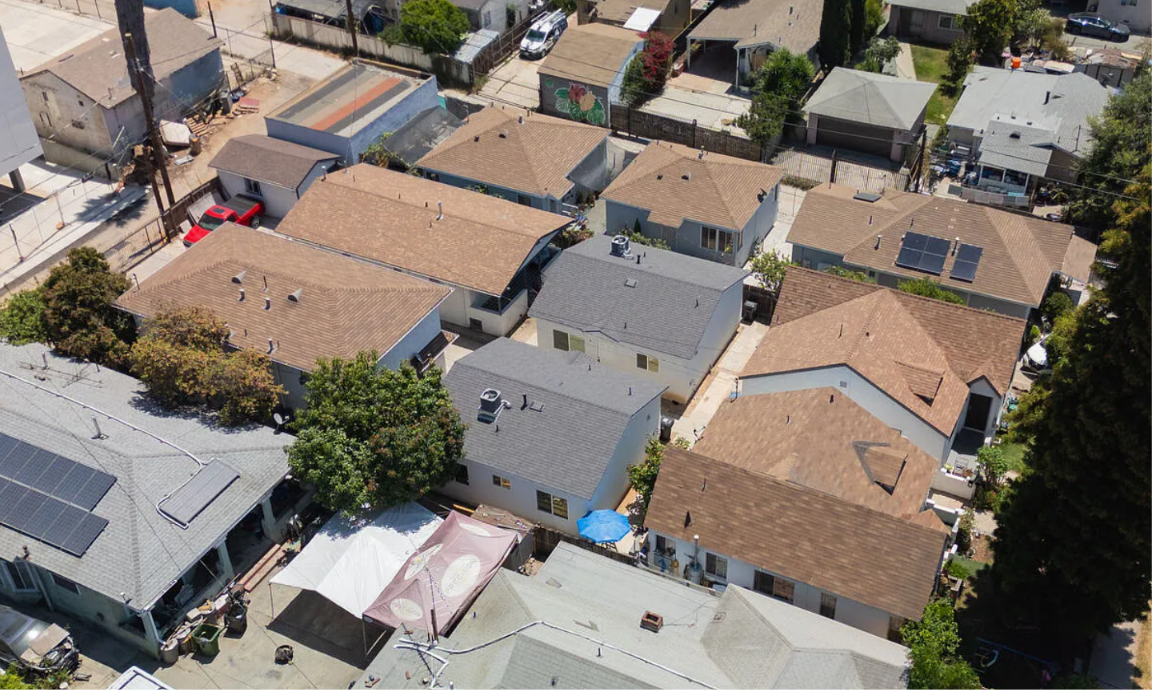 Aerial rooftops